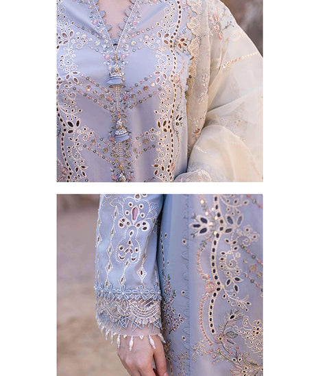 Qalamkar Sahil Kinare Lawn'24 FP#04 FIRUZE