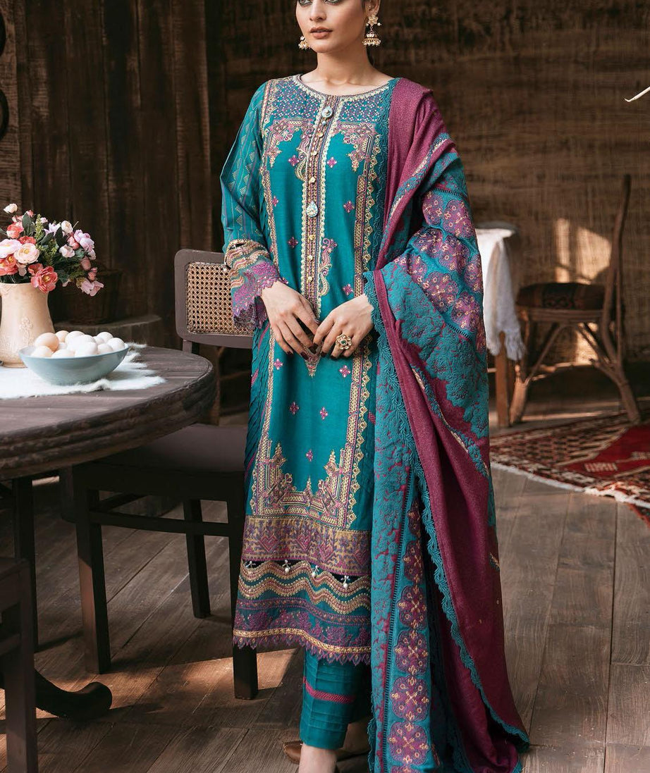 Qalamkar Winter Shawl Collection`21 D#01