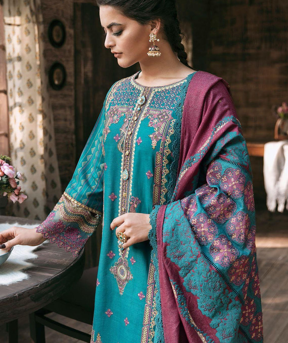 Qalamkar Winter Shawl Collection`21 D#01