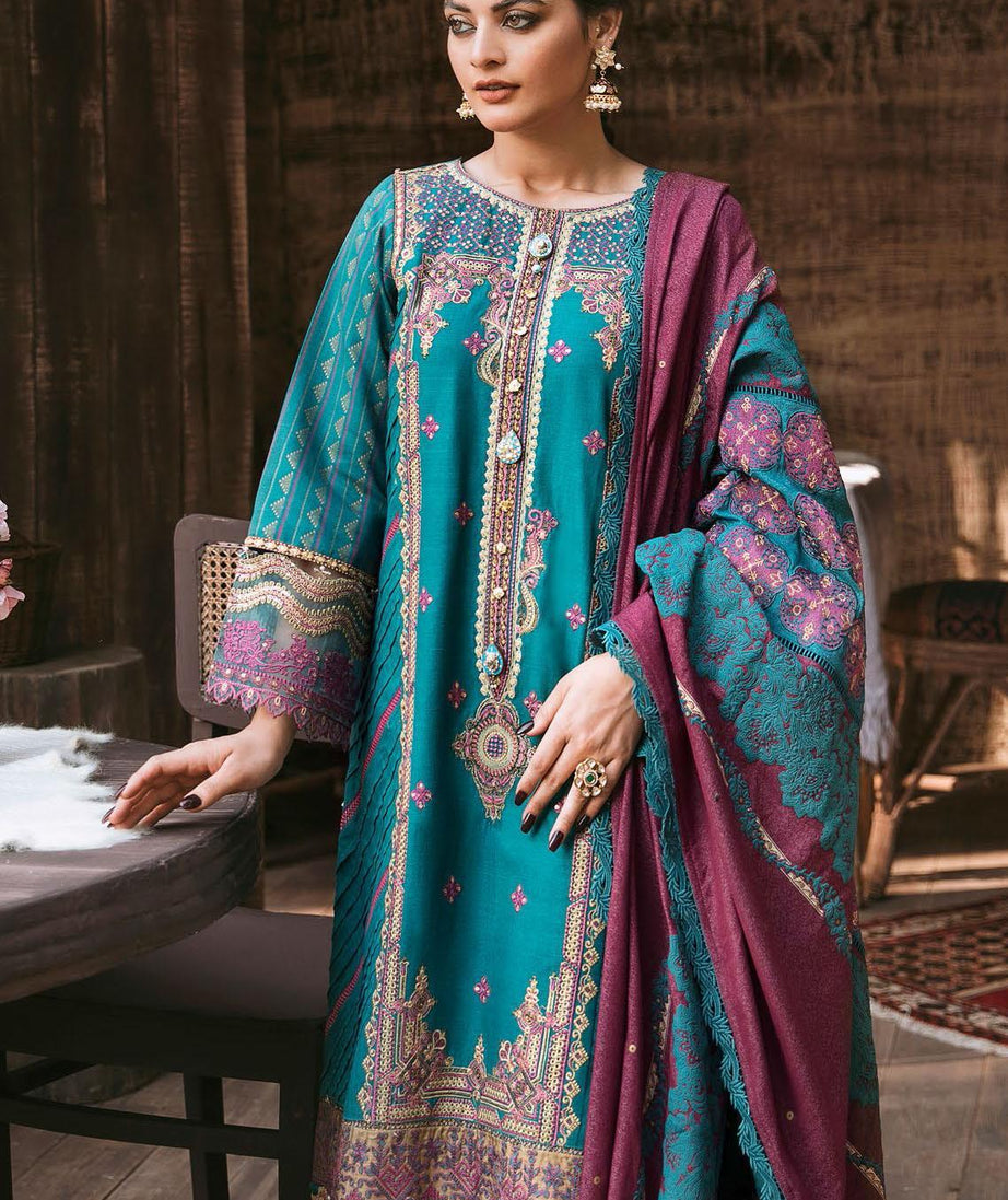 Qalamkar Winter Shawl Collection`21 D#01