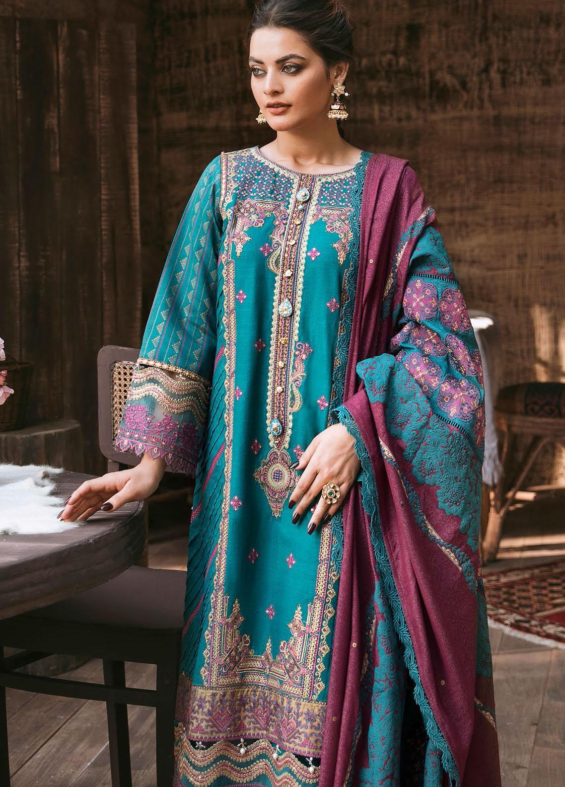 Qalamkar Winter Shawl Collection`21 D#01