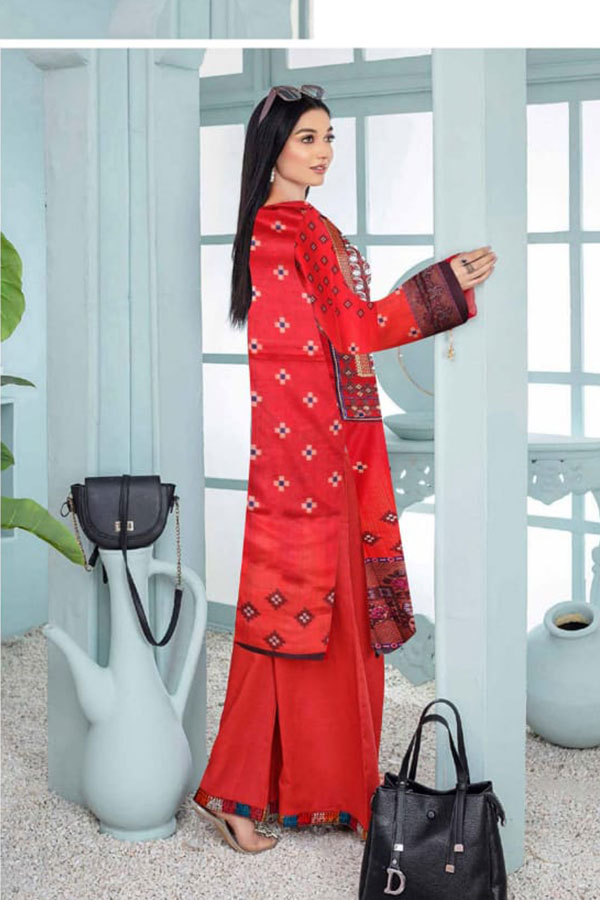 Qaswa Digital Emb Lawn`23 D#04
