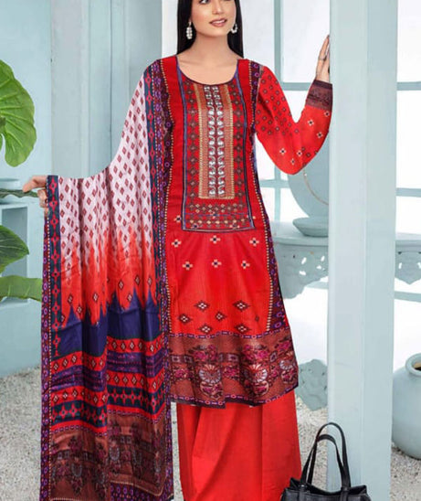 Qaswa Digital Emb Lawn`23 D#04