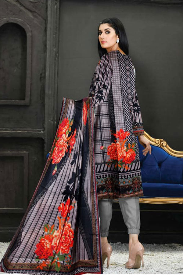 Qaswa Digital Emb Lawn`23 D#07