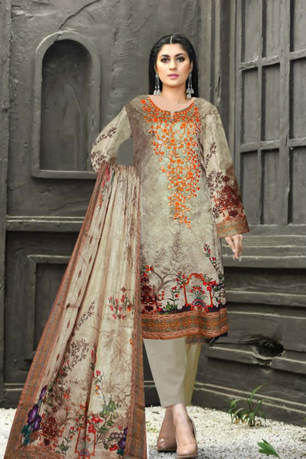 Qaswa Digital Emb Lawn`23 D#08