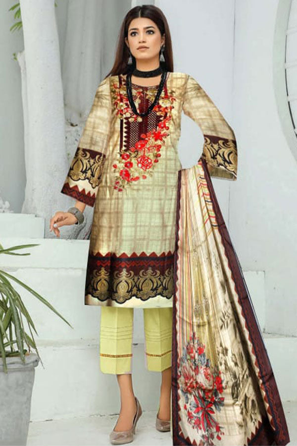 Qaswa Digital Emb Lawn`23 D#09