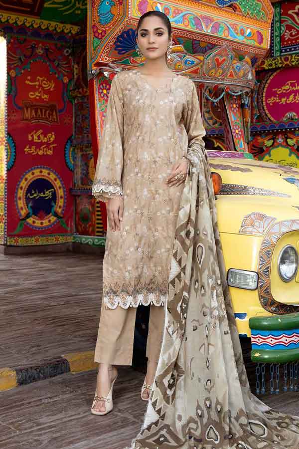 RA Aafreen C/Kari Emb Lawn`22 Vol-5 AF#31