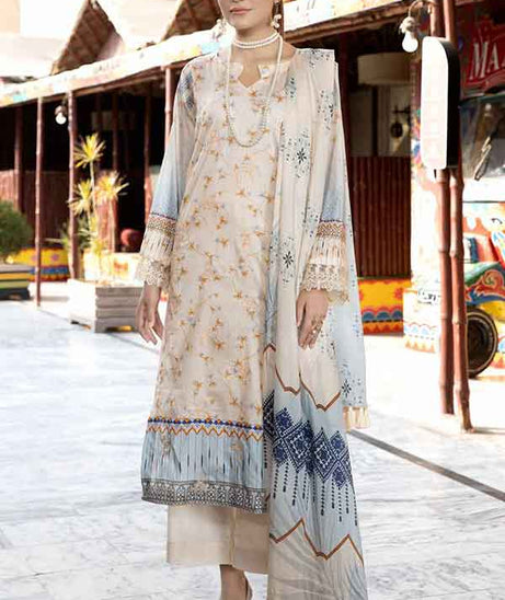 RA Aafreen C/Kari Emb Lawn`22 Vol-5 AF#34