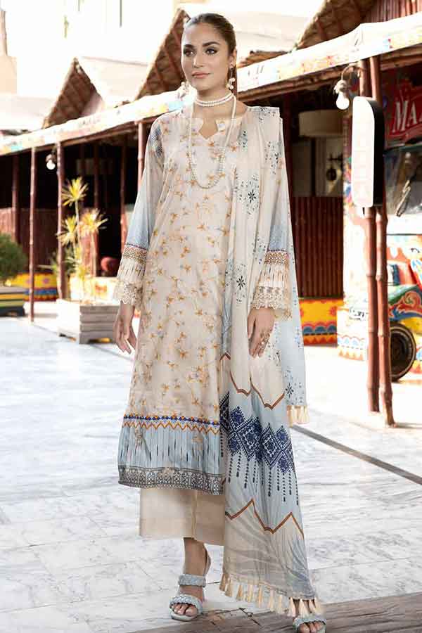 RA Aafreen C/Kari Emb Lawn`22 Vol-5 AF#34