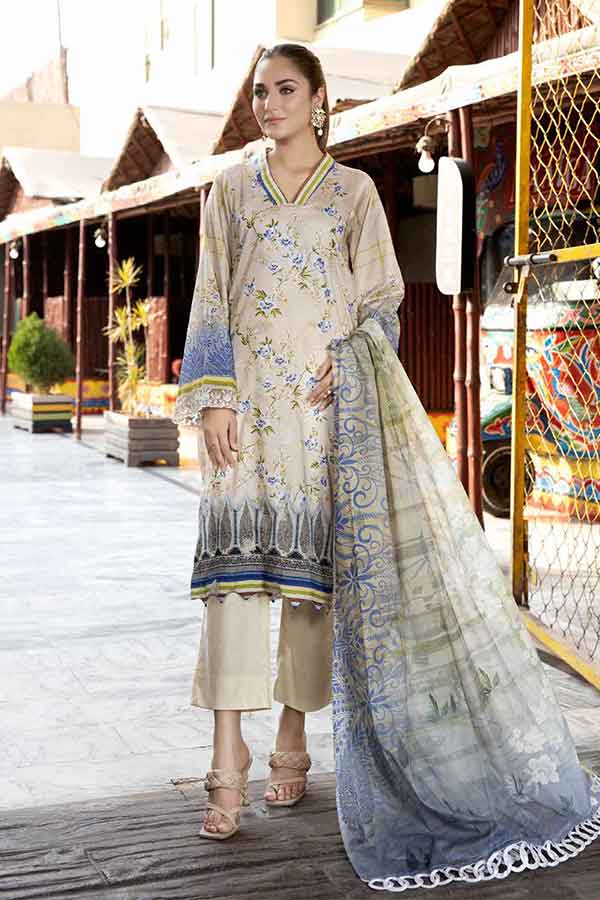RA Aafreen C/Kari Emb Lawn`22 Vol-5 AF#36