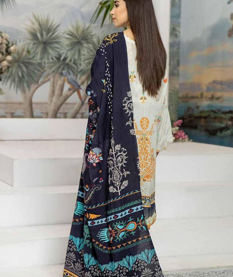 RA Aafreen Emb Slub Linen`22 D#1
