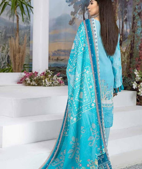 RA Aafreen Emb Slub Linen`22 D#3