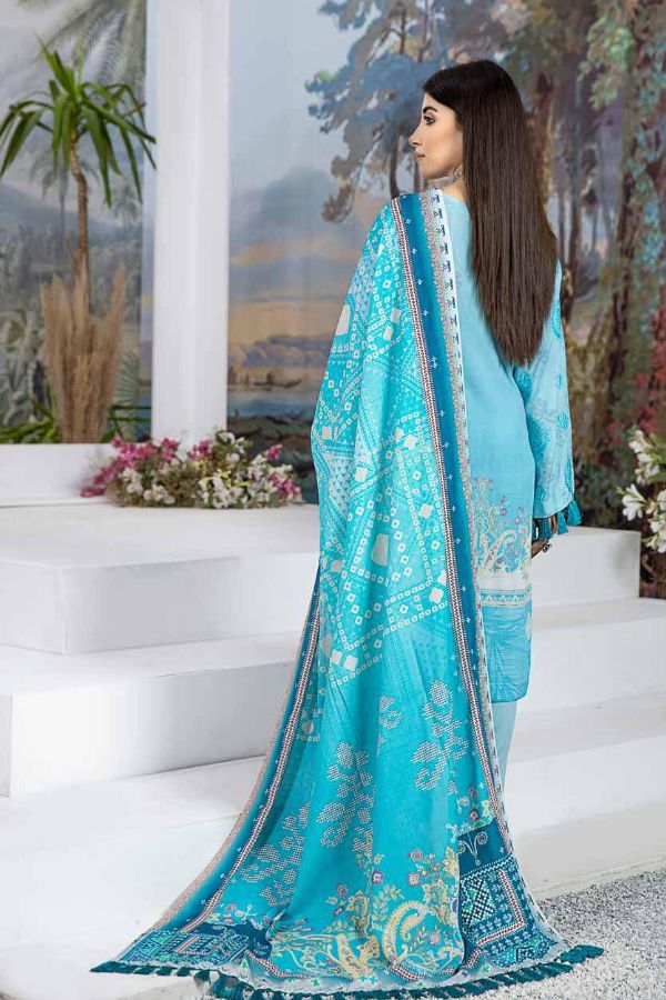 RA Aafreen Emb Slub Linen`22 D#3