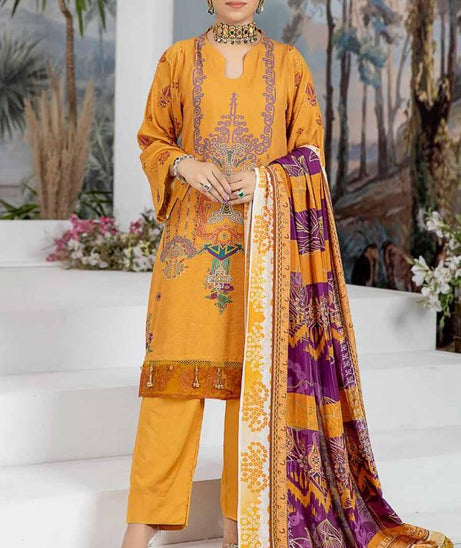 RA Aafreen Emb Slub Linen`22 D#4