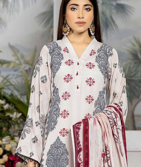 RA Aafreen Emb Slub Linen`22 D#5