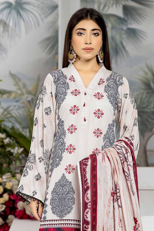 RA Aafreen Emb Slub Linen`22 D#5