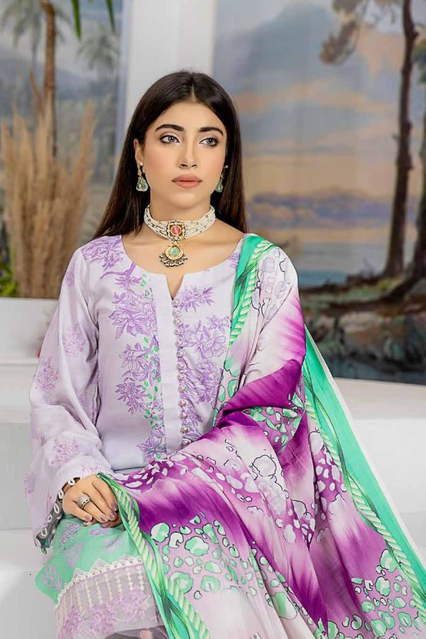 RA Aafreen Emb Slub Linen`22 D#6