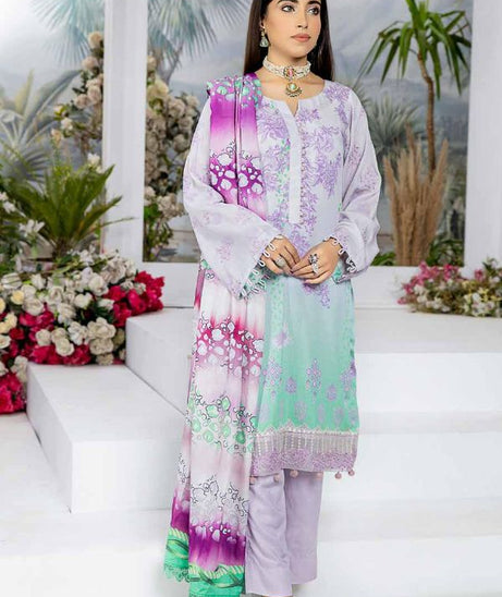 RA Aafreen Emb Slub Linen`22 D#6
