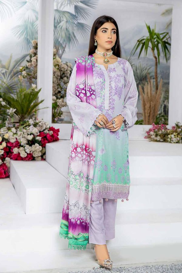 RA Aafreen Emb Slub Linen`22 D#6