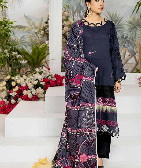 RA Aafreen Emb Slub Linen`22 D#8