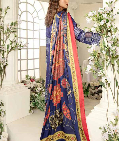 RA Blossom Emb Wool Shawl'21 D#2