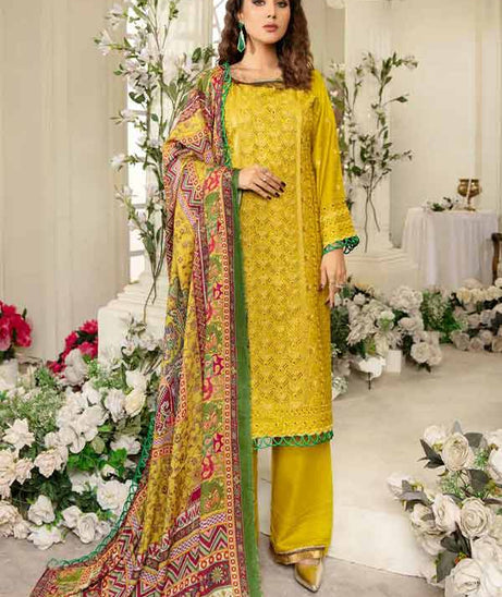 RA Blossom Emb Wool Shawl'21 D#5