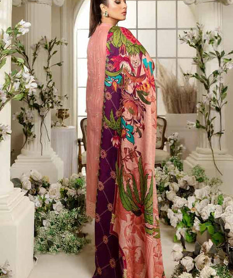 RA Blossom Emb Wool Shawl'21 D#6
