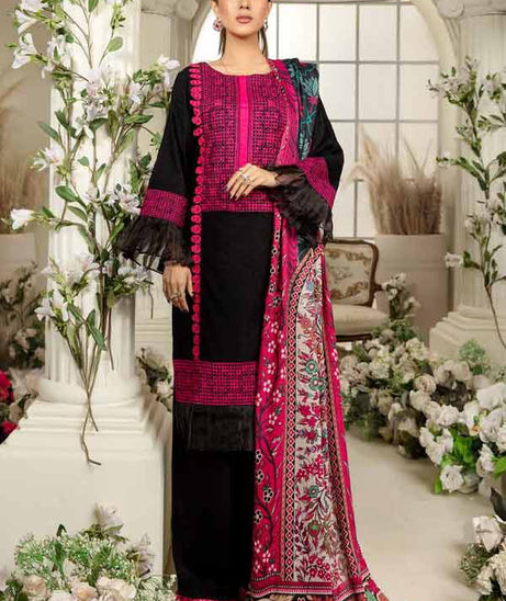 RA Blossom Emb Wool Shawl'21 D#9