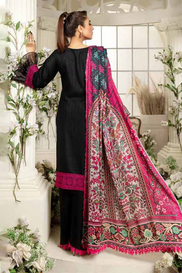 RA Blossom Emb Wool Shawl'21 D#9