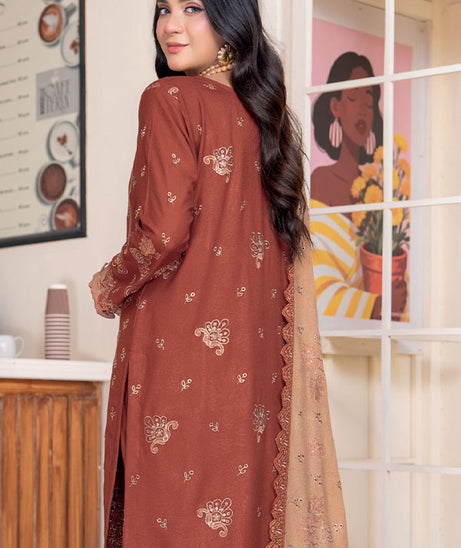 RA Junoon Emb Peach`26 D#4