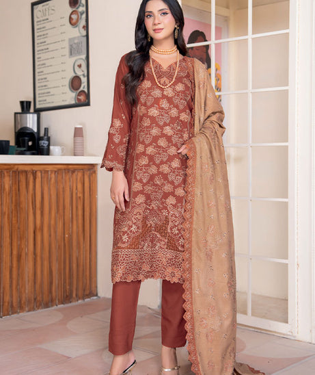 RA Junoon Emb Peach`26 D#4
