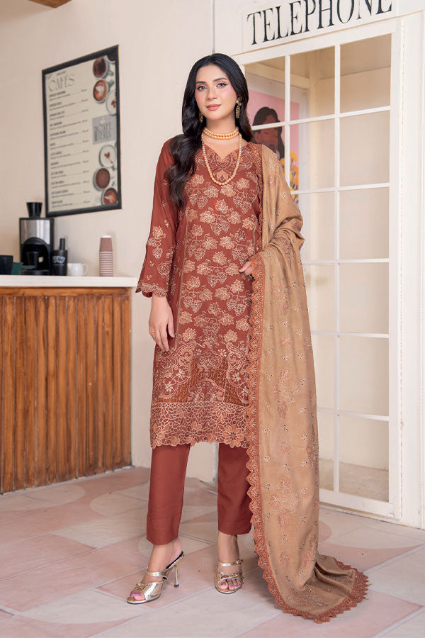 RA Junoon Emb Peach`26 D#4