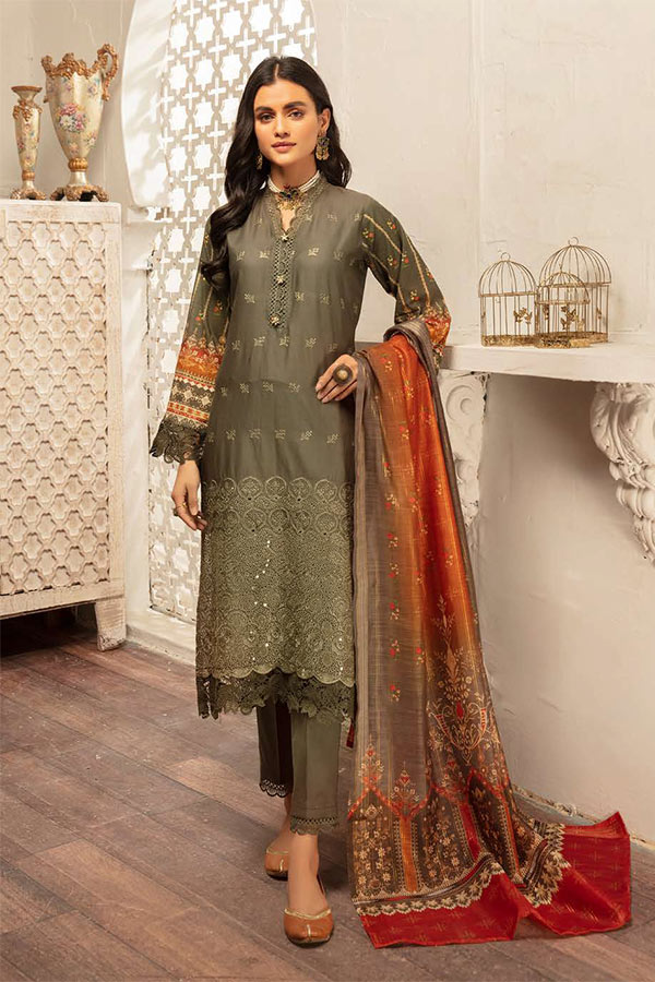 RA Mahee's S/Chikankari Lawn'22 Vol-16 D#7