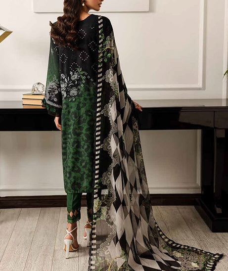 RA Nureh Print Chiffon Dupatta'24 SP#127