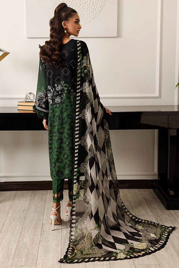 RA Nureh Print Chiffon Dupatta'24 SP#127