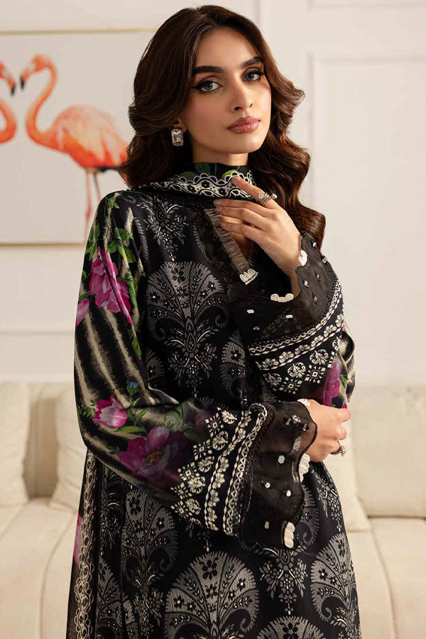 RA Nureh Print Chiffon Dupatta'24 SP#128