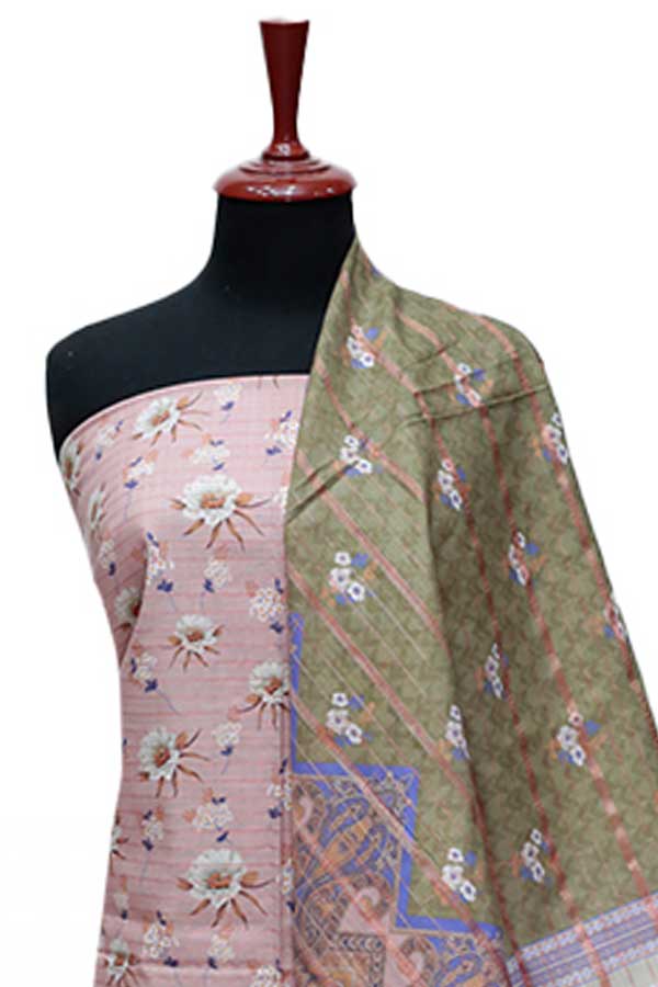 BA Zari Print Khaddar`24 D#01 LT-Pink