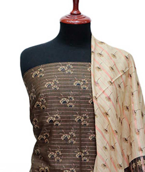 BA Zari Print Khaddar`24 D#01 M-Green