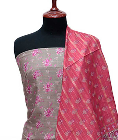 BA Zari Print Khaddar`24 D#01 Sh-Pink
