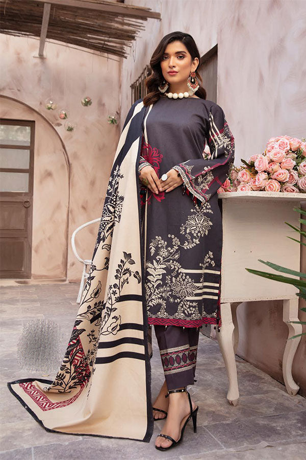 RA Zarki`s Printed Khaddar`21 D#10