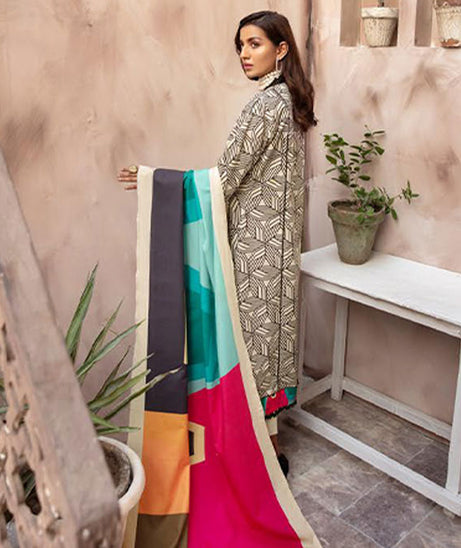 RA Zarki`s Printed Khaddar`21 D#03