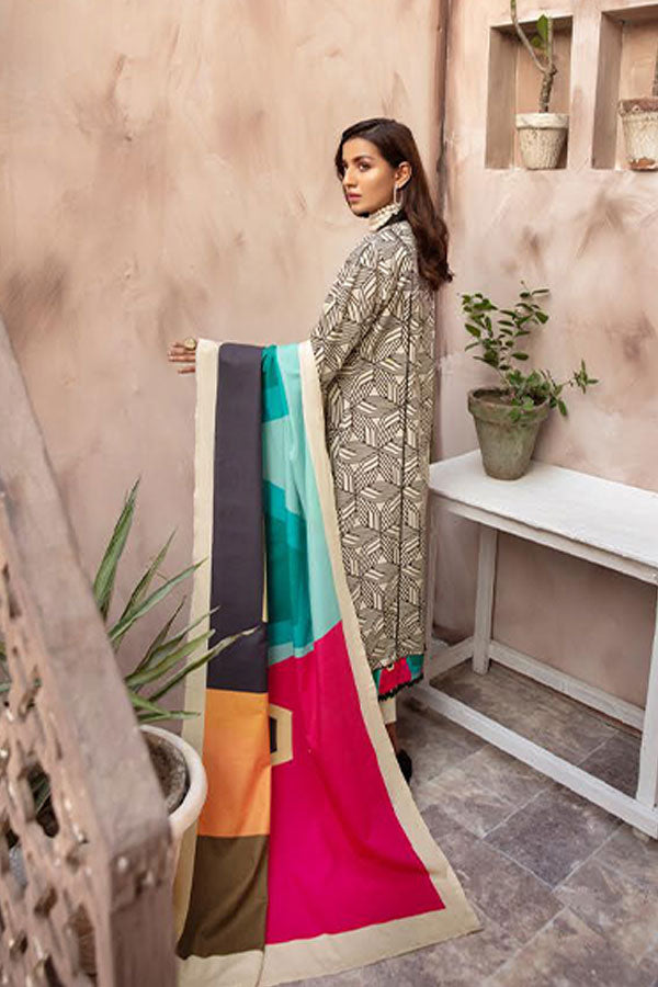 RA Zarki`s Printed Khaddar`21 D#03
