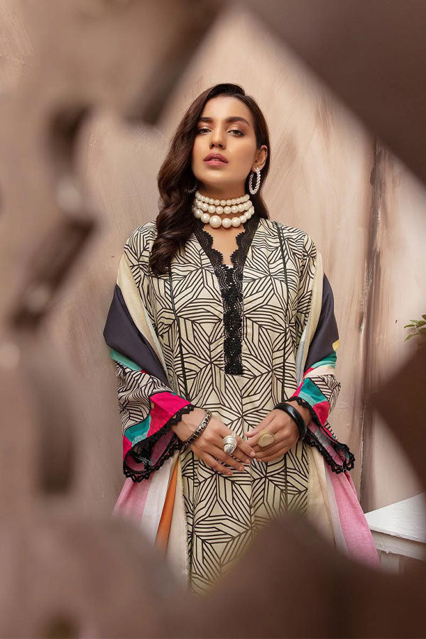 RA Zarki`s Printed Khaddar`21 D#03