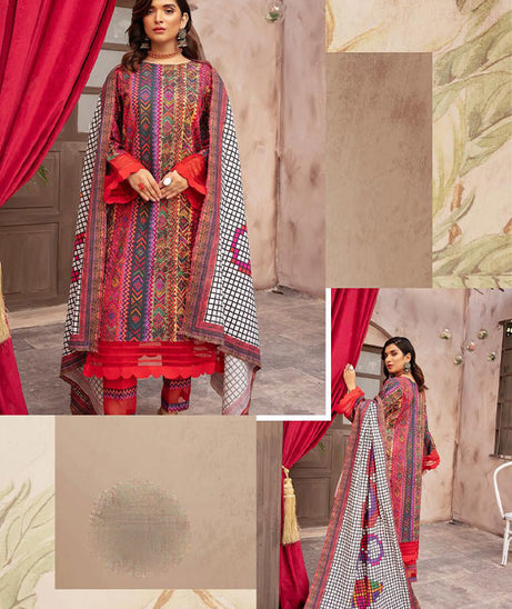RA Zarki`s Printed Khaddar`21 D#04