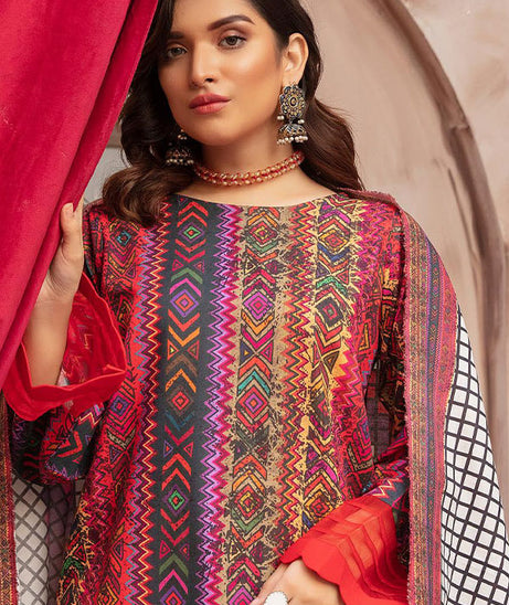 RA Zarki`s Printed Khaddar`21 D#04