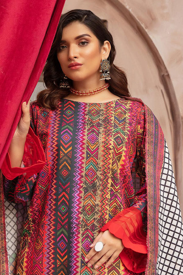 RA Zarki`s Printed Khaddar`21 D#04