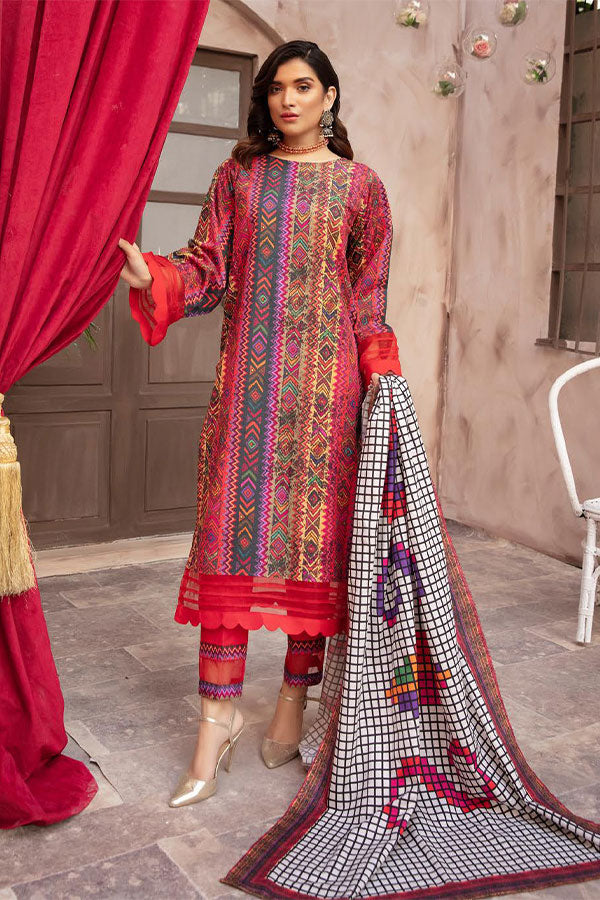 RA Zarki`s Printed Khaddar`21 D#04