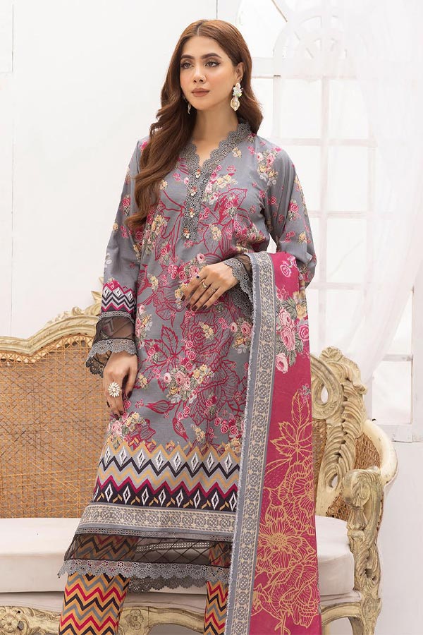 RA Zarki`s Print Khaddar`24 ZK#10