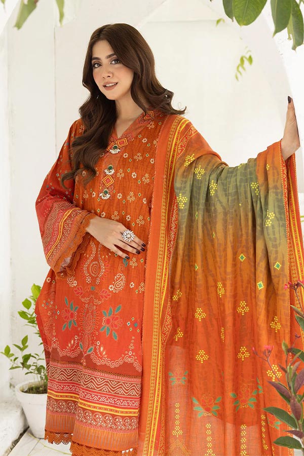 RA Zarki`s Print Khaddar`24 ZK#06