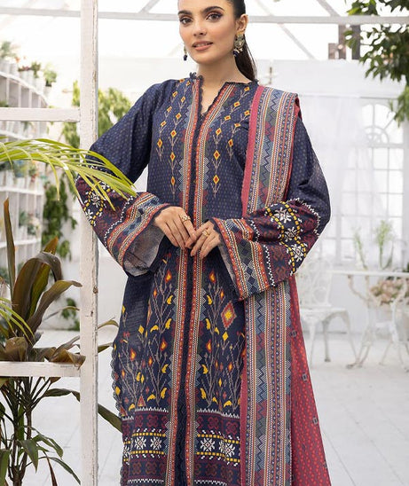 RA Zarki`s Print Khaddar`24 ZK#09